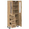 vidaXL Highboard with Drawer 2 pcs Artisan Oak Engineered Wood