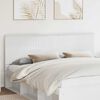vidaXL Headboard with Headboard Gloss White 200 cm Engineered wood
