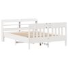 vidaXL Bed Frame without Mattress White 120x200 cm Solid Wood Pine