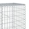 vidaXL Gabion Basket with Cover 800x50x100 cm Galvanised Iron