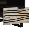 vidaXL Coffee Table Beige and Black 80 x 54 x 40 cm Solid Acacia wood