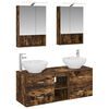 vidaXL Bathroom Furniture Set 5 pcs Smoked Oak