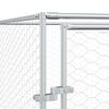 vidaXL Outdoor Dog Kennel Silver 8x8x2 m Galvanised Steel
