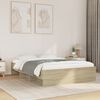 vidaXL Bed Frame without Mattress Sonoma Oak 120x190 cm Small Double Engineered Wood