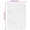 vidaXL Shaggy Rug PAMPLONA High Pile Modern Cream 120x170 cm