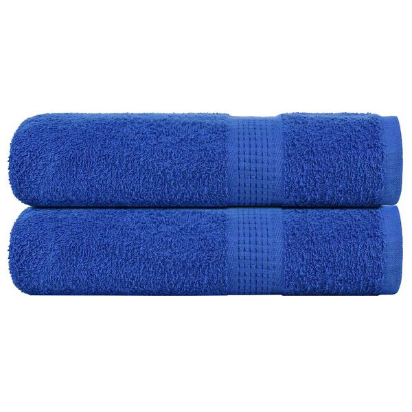 vidaXL Hand Towels "FROGN" 2 pcs Blue 50x100 cm 360 gsm