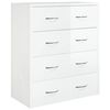 vidaXL Sideboard with 4 Drawers 60x30.5x71 cm High Gloss White