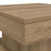vidaXL Coffee Table with LED Lights Artisian Oak 90x50x40 cm