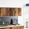 vidaXL Garage Wall Cabinets 2 pcs Old Wood Engineered Wood