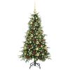 vidaXL Artificial Hinged Christmas Tree Green 120 cm PE and PVC