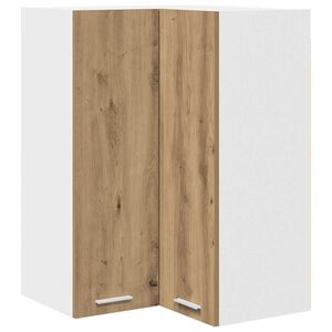 vidaXL Hanging Cabinet Artisan Oak and White 57 x 57 x 80 cm