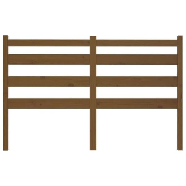 vidaXL Bed Headboard Honey Brown 166x4x100 cm Solid Wood Pine