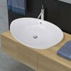 Luxury Ceramic Basin Oval with Overflow 59 x 38,5 cm