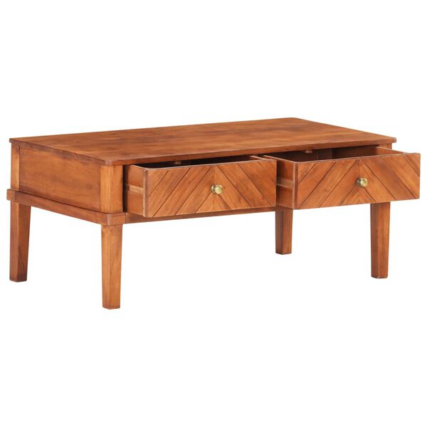 vidaXL Coffee Table 100x50x41 cm Solid Acacia Wood