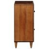 vidaXL Sideboard with Storage Walnut 60 x 33 x 75 cm Solid Mango Wood
