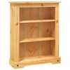 vidaXL Bookcase | Brown | Solid waxed pinewood | 80x29x100 cm | Bookcase