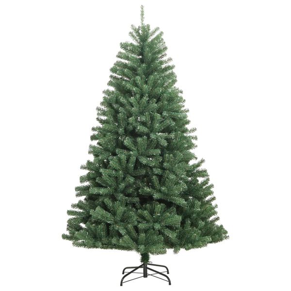 vidaXL Artificial Hinged Christmas Tree with Stand Green 240 cm