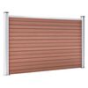 vidaXL Garden Fence WPC 180x105 cm Brown
