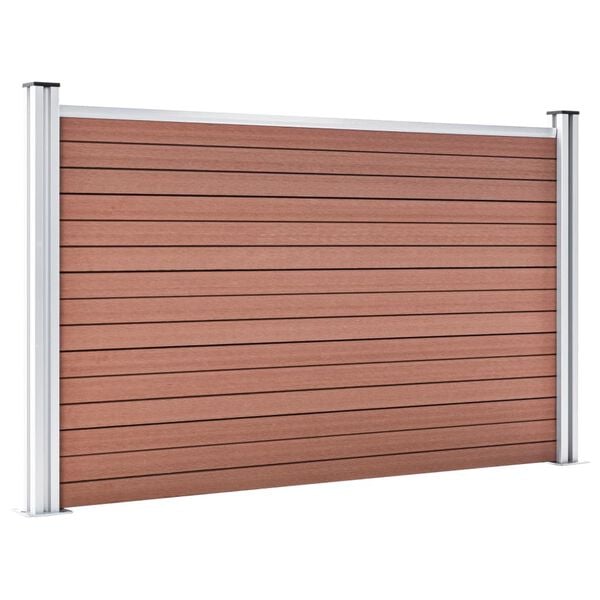 vidaXL Garden Fence WPC 180x105 cm Brown