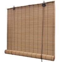 vidaXL Roller Blind Bamboo 80x220 cm Brown