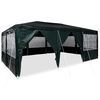 vidaXL Party Tent Green 600 x 400 x 266 cm Polyethylene