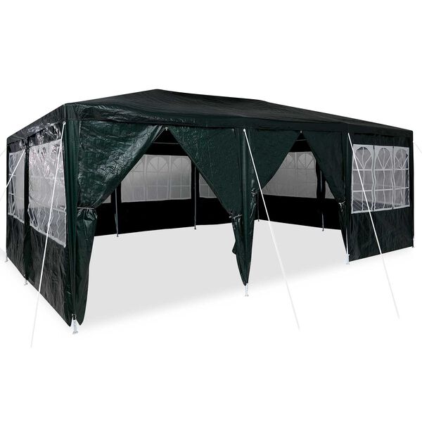 vidaXL Party Tent Green 600 x 400 x 266 cm Polyethylene