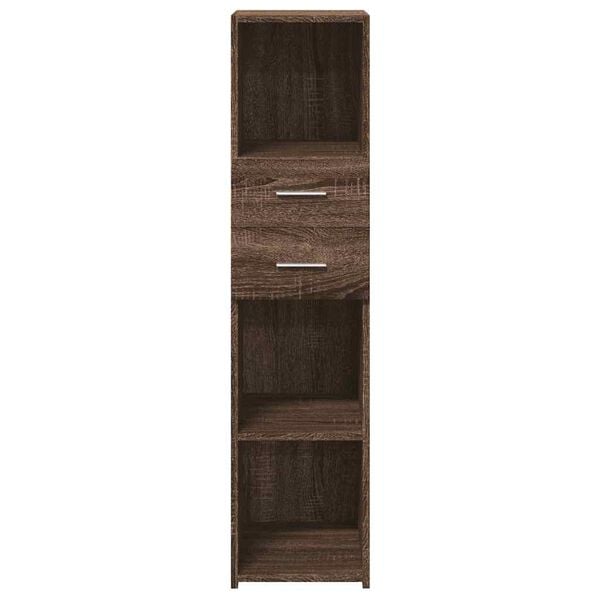 vidaXL Highboard Brown Oak 30x42.5x124 cm Engineered Wood