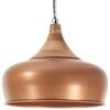 vidaXL Industrial Hanging Lamp Copper Iron & Solid Wood 45 cm E27