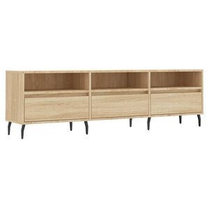 vidaXL TV Cabinet Sonoma Oak 150x30x44.5 cm Engineered Wood