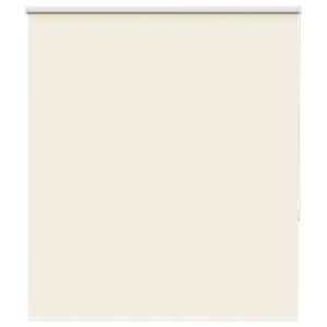 vidaXL Roller Blind Blackout Off White 125x130 cm Fabric Width 121.6 cm Polyester