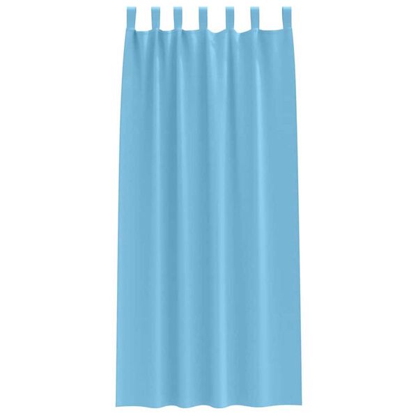 vidaXL Blackout Curtains with Rings 2 pcs Light Blue 260 x 140 cm