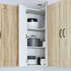 vidaXL Kitchen Cabinet with Storage Kalmar Sonoma Oak 57 x 57 x 100 cm
