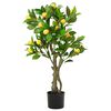 vidaXL Artificial Lemon Tree 234 Leaves 90 cm Green