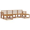vidaXL Outdoor Sofa Set 6 pcs Natural Engineered Wood