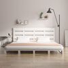 vidaXL Bed Frame without Mattress White 180x200 cm Super King Solid Wood Pine