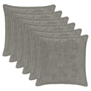 vidaXL Cushion Cover 6 pcs HOUTEN Light Grey 30 x 30 cm
