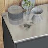 vidaXL Kitchen Storage with Shelf Anthracite 60 x 50 x 92 cm Steel