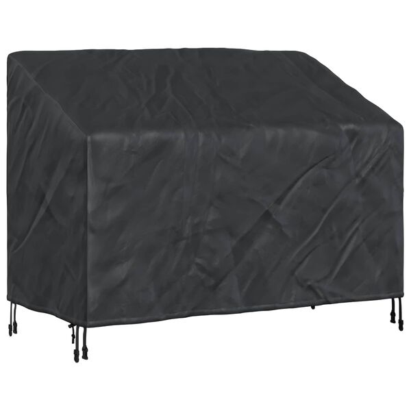 vidaXL Garden Bench Cover Black 134 x 70 x 65 / 94 cm 600D fabric