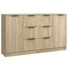 vidaXL Sideboards 2 pcs Sonoma Oak 60x30x70 cm Engineered Wood