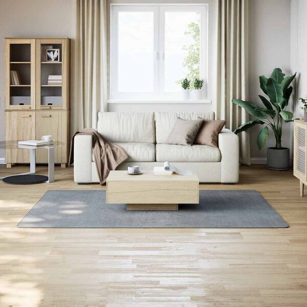 vidaXL Washable Rug Soft Shaggy 160x230 cm Anti Slip Grey