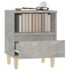 vidaXL Bedside Cabinets 2 pcs Concrete Grey 40x35x50 cm