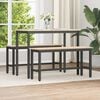 vidaXL Dining Bench Natural 100 x 32.5 x 49 cm Solid pine wood