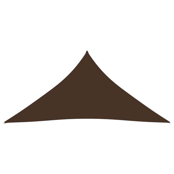 vidaXL Sunshade Sail Oxford Fabric Triangular 3x4x4 m Brown