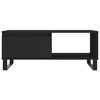 vidaXL Coffee Table Black 90x50x36.5 cm Engineered Wood