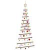 vidaXL Hanging Christmas Tree with Baubles 150 cm 80 LEDs Multicolour