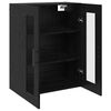 vidaXL Wall Mounted Cabinet Wall-mounted Black oak 69.5 x 34 x 90 cm
