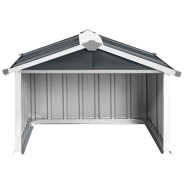 vidaXL Garden Robot Lawnmower Shed 92x97x63 cm Galvanised Steel Anthracite
