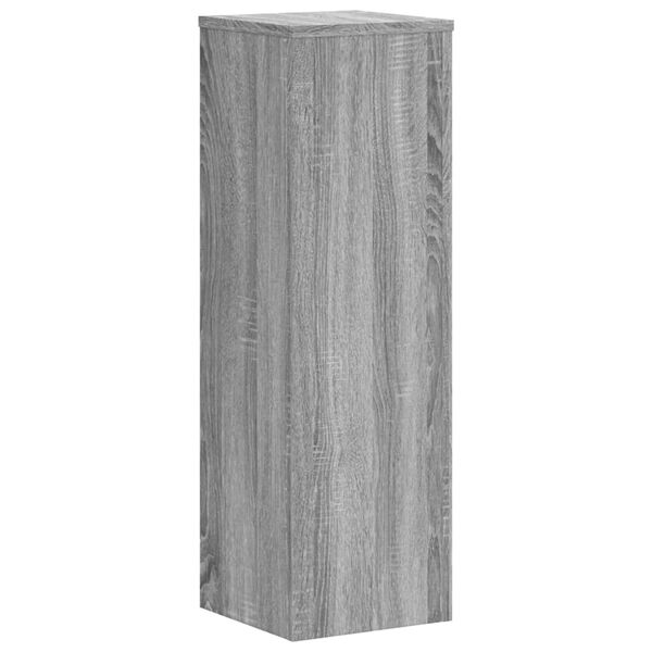 vidaXL Plant Stand 2pcs Grey Sonoma 25x25x80 cm Engineered Wood