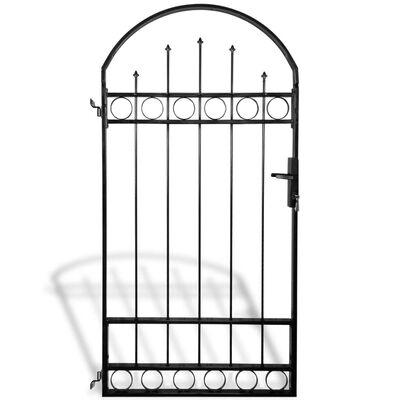 vidaXL Fence Gate with Arched Top 100x200 cm
