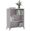 vidaXL Bookcase Grey Sonoma 69.5x32.5x90 cm Engineered Wood